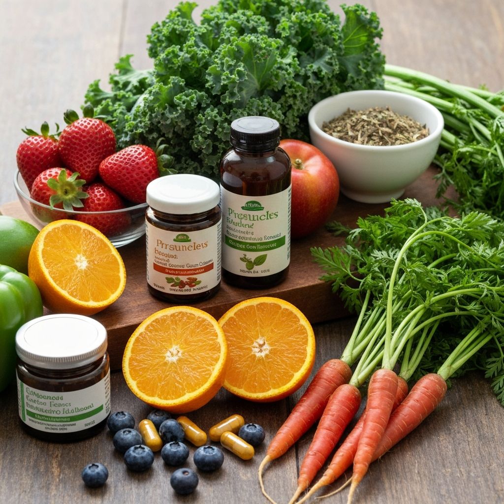 Natural wellness products - fresh fruits, vegetables, and organic wellness solutions